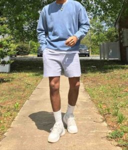 Oversized Sweater With Chino Shorts men