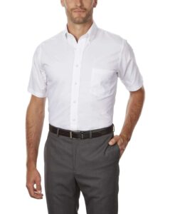 White Work Shirt Short Sleeve men